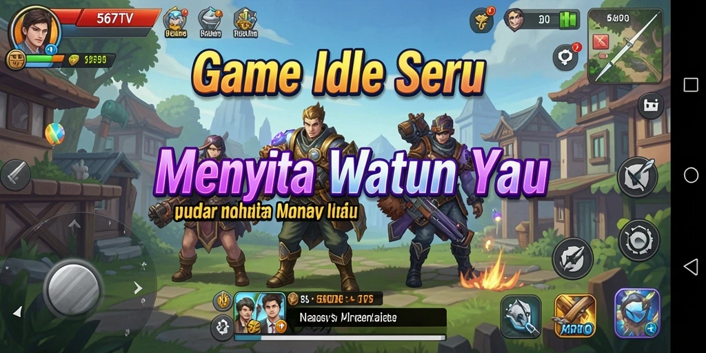 Screenshot menunjukkan gameplay menarik 567TV dengan elemen Idle yang dinamis.