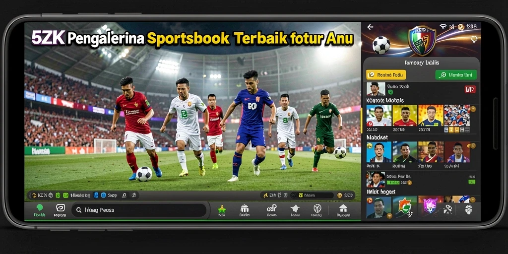 Tampilan gameplay Sportsbook di aplikasi 5ZK yang menarik.