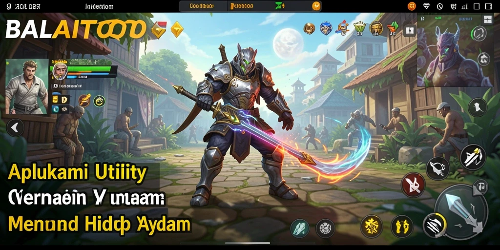 Screenshot utama dari BALAITOTO menampilkan berbagai fitur aplikasinya yang intuitif.