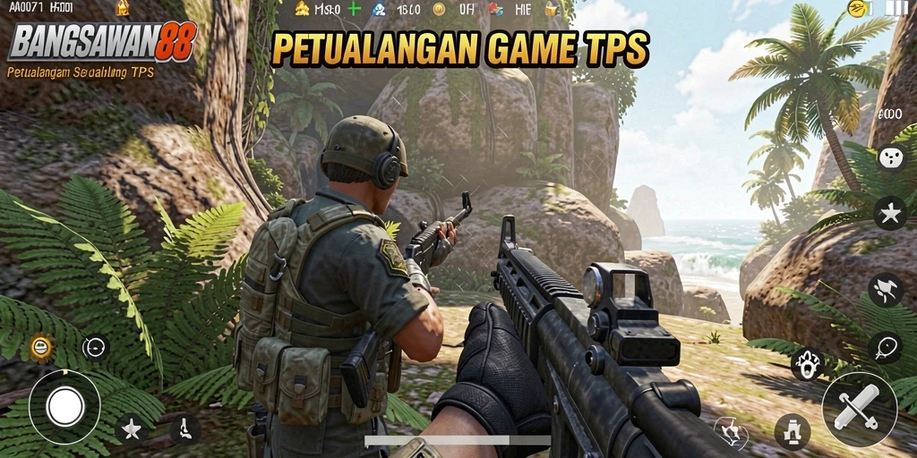 Tampilan gameplay seru dari BANGSAWAN88 dalam aksi TPS.