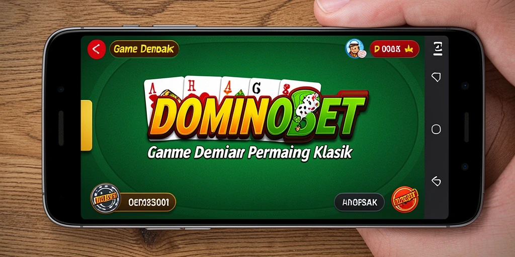 Tampilan gameplay seru dalam permainan DOMINOBET.
