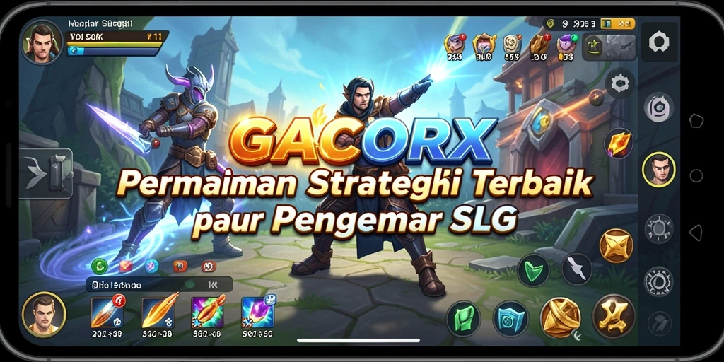 Tangkapan layar menampilkan aksi intens dalam GACORX.