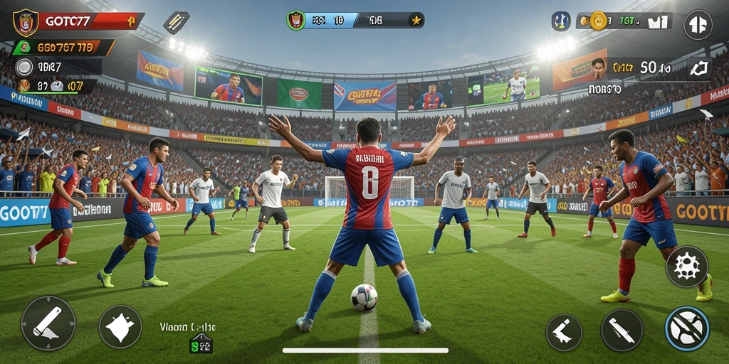 Screenshot gameplay GOTO77 yang menampilkan aksi seru dalam olahraga.