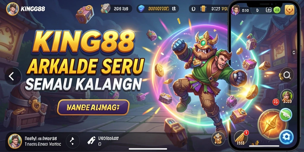 Tangkapan layar KING88 menampilkan gameplay Arcade yang seru dan menantang.