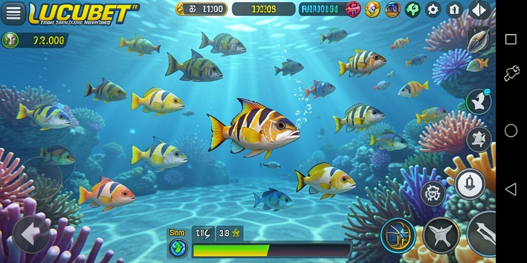 Gameplay seru LUCUBET dalam memburu ikan.