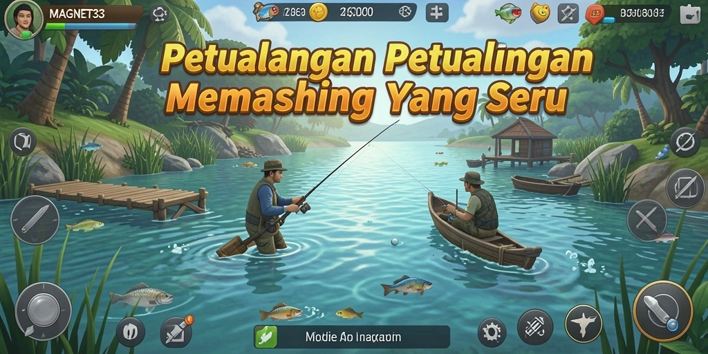 Screenshot gameplay MAGNET33 yang menunjukkan aktivitas memancing yang menarik.