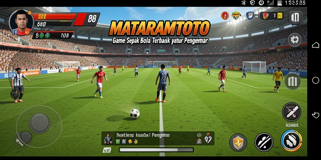 Tampilan menarik dari pertandingan sepak bola di MATARAMTOTO.