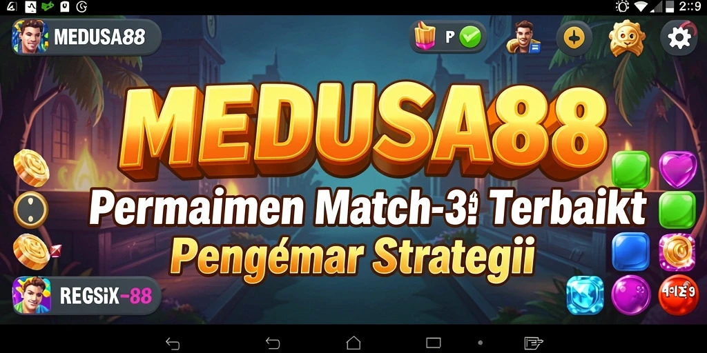 Gameplay Match-3 seru dengan grafis menakjubkan dan efek suara yang menarik.