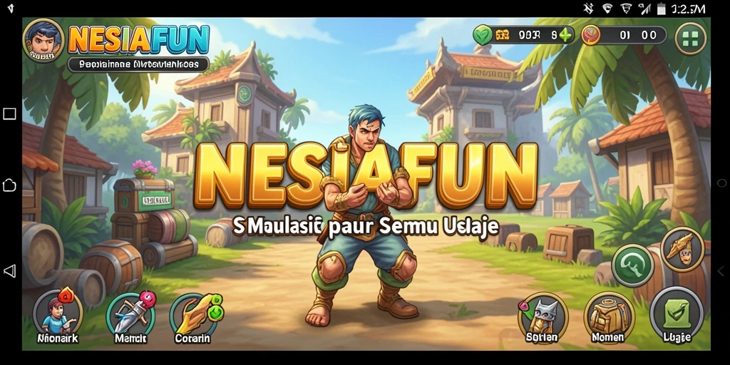 Tangkapan layar dari gameplay <strong>NESIAFUN</strong> yang menunjukkan elemen simulasi yang menarik.