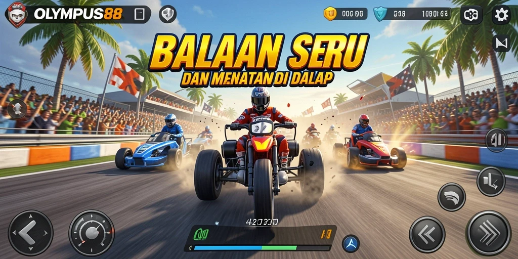 Gameplay OLYMPUS88 menampilkan balapan yang mendebarkan dan grafis yang mengagumkan.