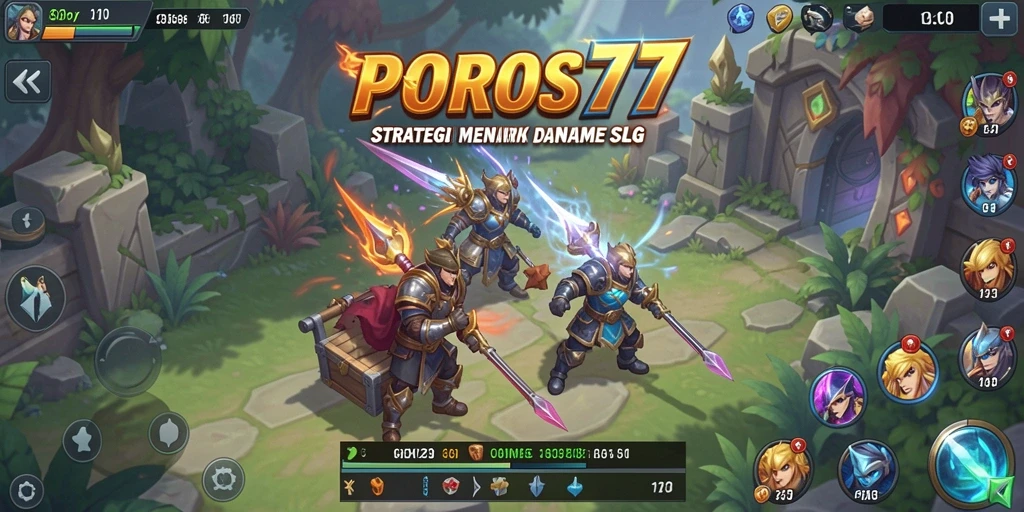 Menampilkan momen seru dalam gameplay POROS77 yang penuh strategi.