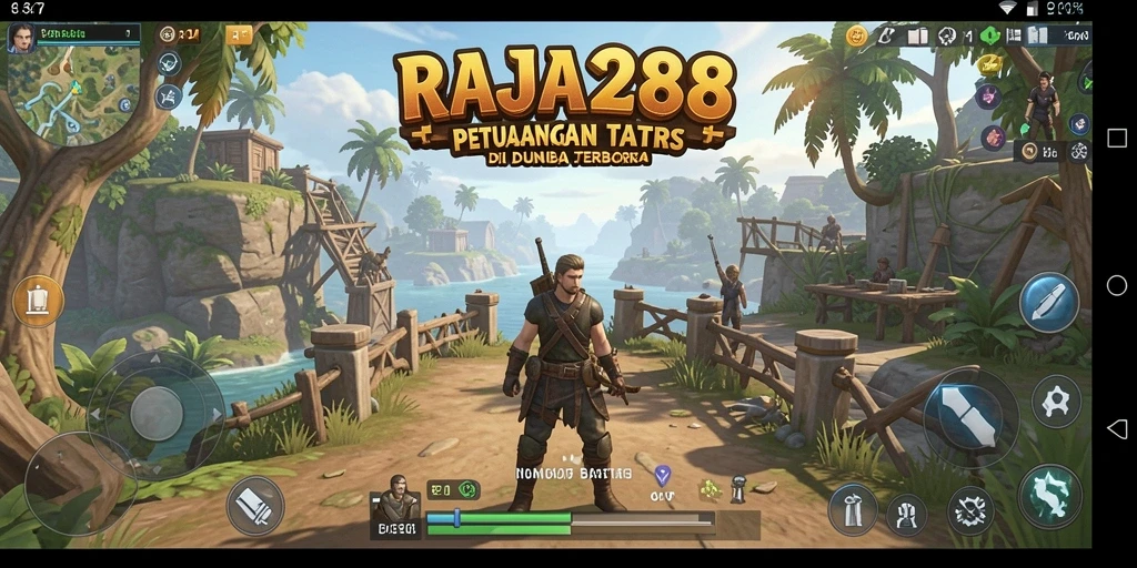 Screenshot gameplay RAJA288 menampilkan petualangan mendebarkan di dunia terbuka.